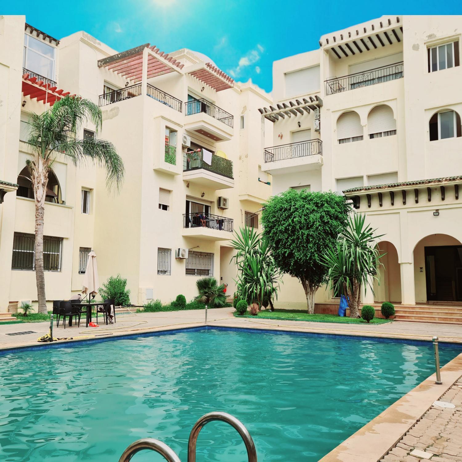 Fes Urban Apartment - Urban Elegance With Garden And Pool Access المظهر الخارجي الصورة